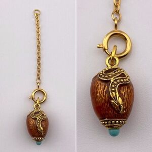 Joan Rivers Faberge Style Egg Serpent Charm Extender